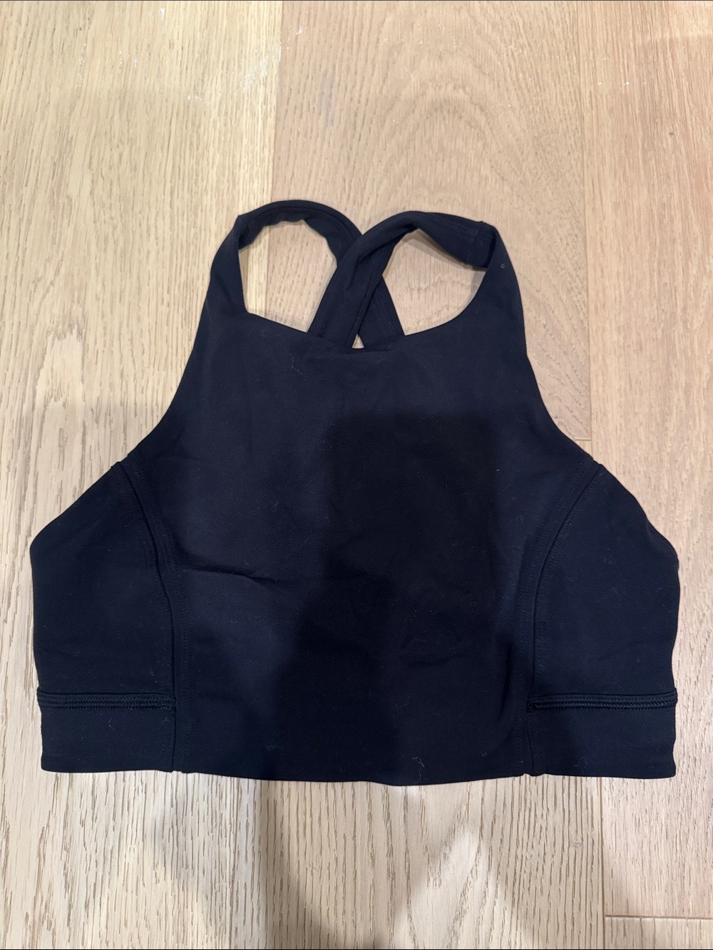 lululemon athletica Black High-Neck Crossback Sports Bra